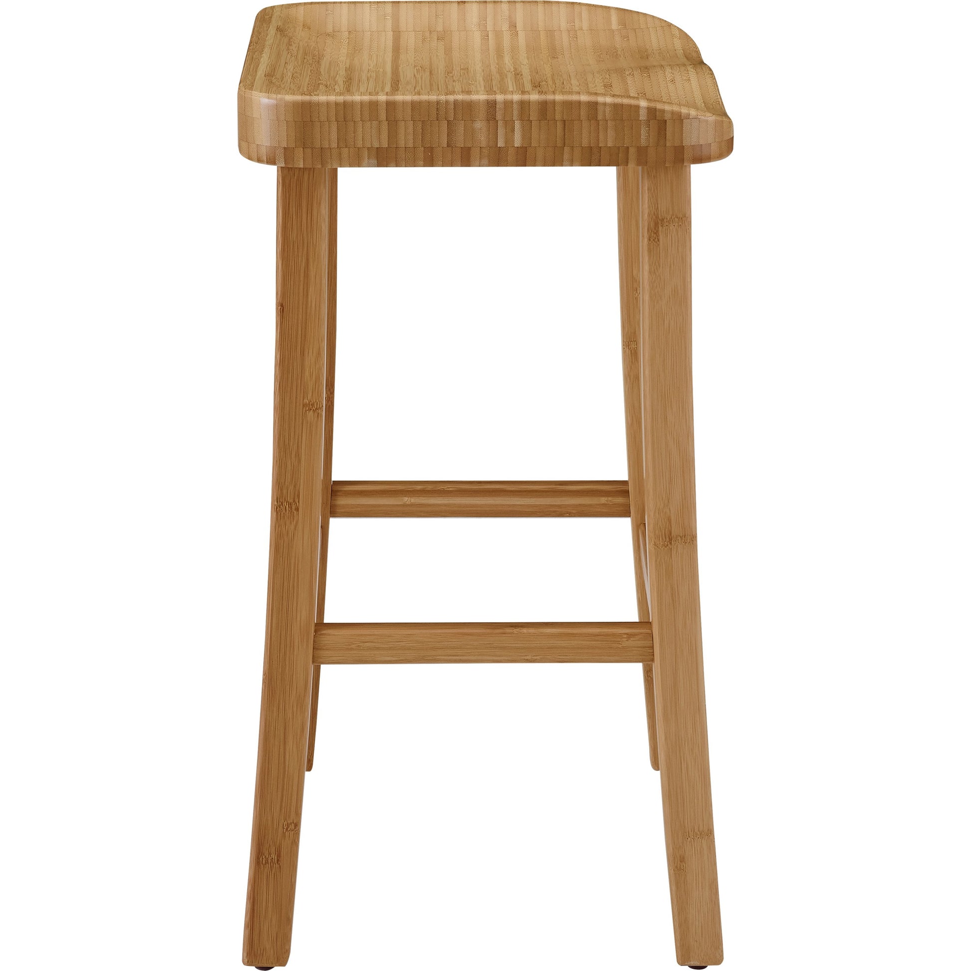 Tulip Bar Height Stool by Greenington. Made from 100% bamboo in a transitional style.