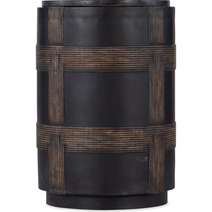 Melange Burbank Round Accent Table by Hooker Furniture in brown. Made from resin, marble in a eclectic & global style.