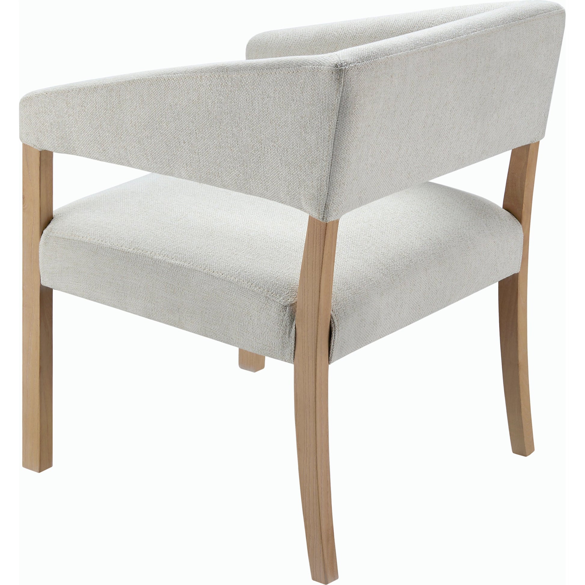 Grace Dining Chair - 497029 by Surya in cream, clear and wood finish. Made from top: polyesterupholstery: polyester, base: beech wood, fill: 100% polyurethane foam in a modern style.