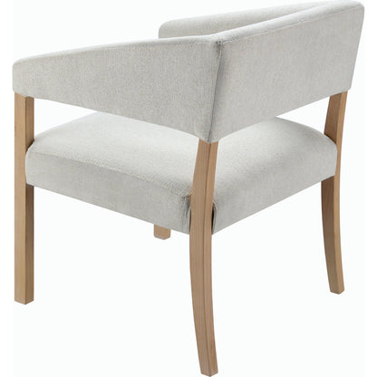 Grace Dining Chair - 497029 by Surya in cream, clear and wood finish. Made from top: polyesterupholstery: polyester, base: beech wood, fill: 100% polyurethane foam in a modern style.