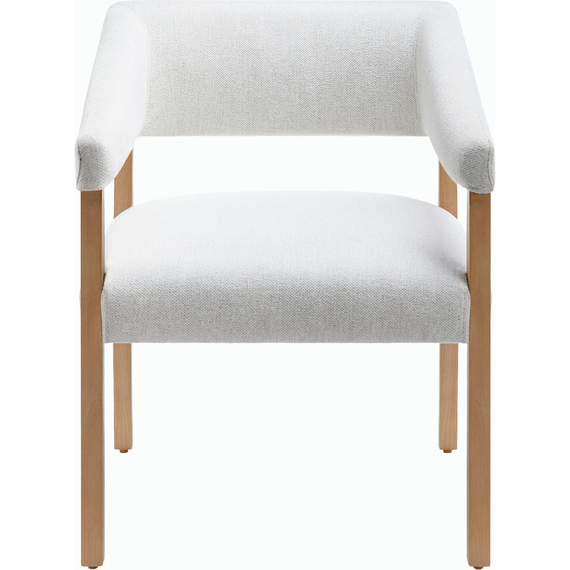Grace Dining Chair - 497029 by Surya in cream, clear and wood finish. Made from top: polyesterupholstery: polyester, base: beech wood, fill: 100% polyurethane foam in a modern style.