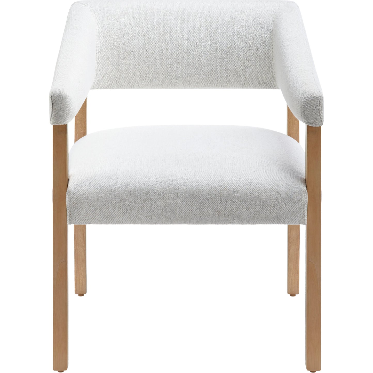 002 SI-2053415 | Additional Silo | Grace Dining Chair - 497029 by Surya in cream, clear and wood finish. Made from top: polyesterupholstery: polyester, base: beech wood, fill: 100% polyurethane foam in a modern style.