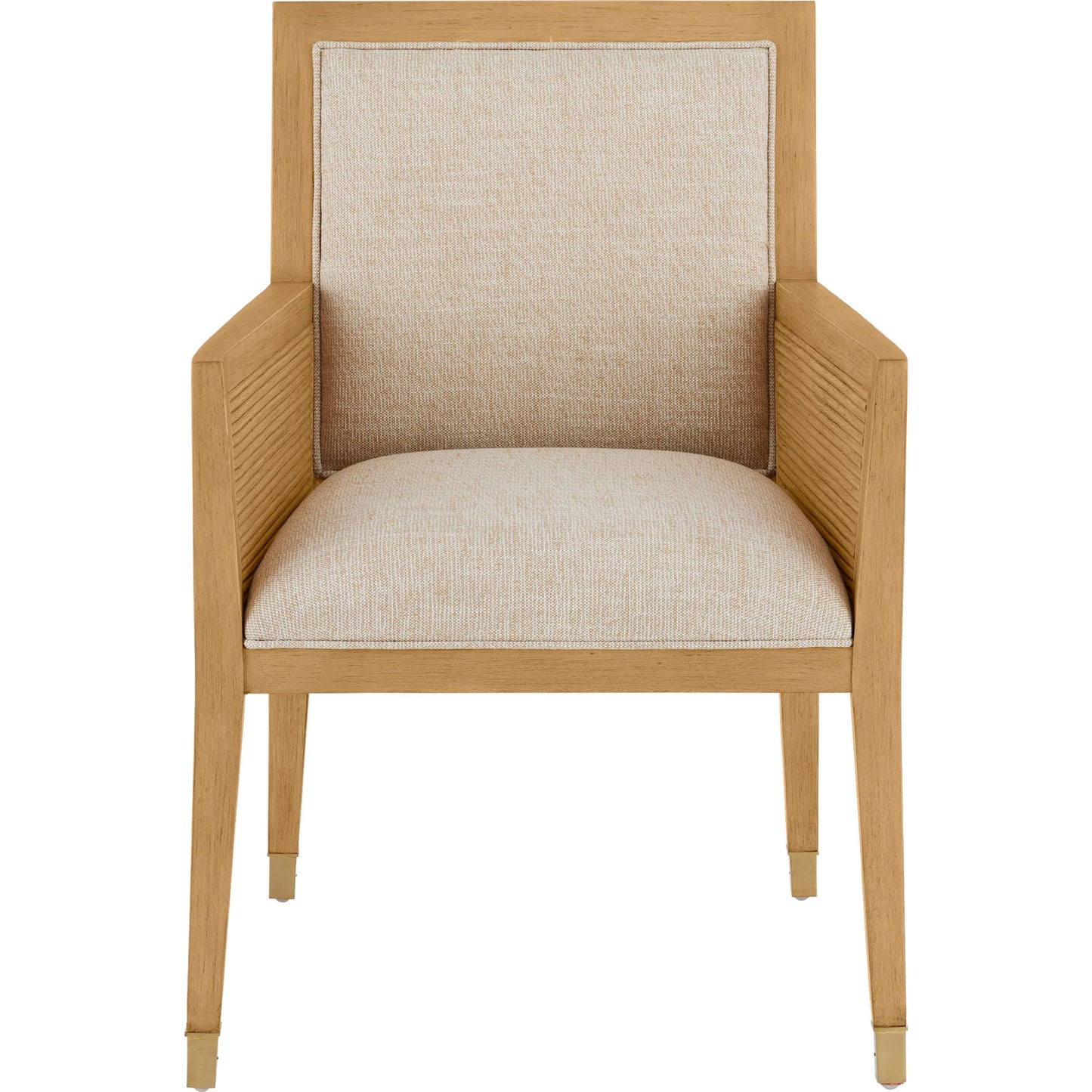016 SI-2191830 | Additional Silo | Santos Armchair by Currey and Company. Made from mahogany, rattan, brass in a modern style.