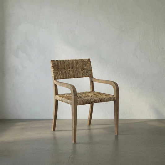 Bowie Arm Chair by Noir in teak. Made from teak in a transitional style.