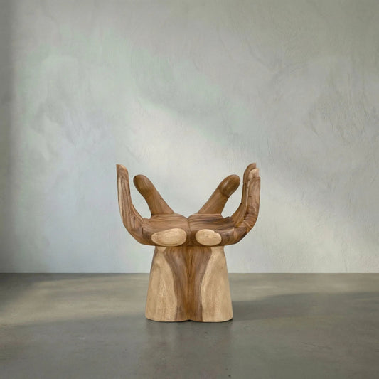 Le Main Chair by Noir in teak. Made from teak in a eclectic & global style.