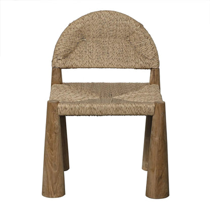 Laredo Chair with Synthetic Woven by Noir in clear coat flat. Made from teak and synthetic woven in a modern style.