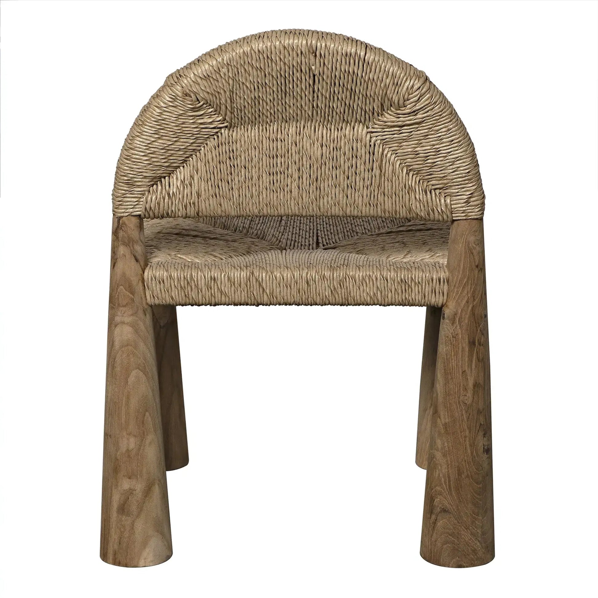Laredo Chair with Synthetic Woven by Noir in clear coat flat. Made from teak and synthetic woven in a modern style.