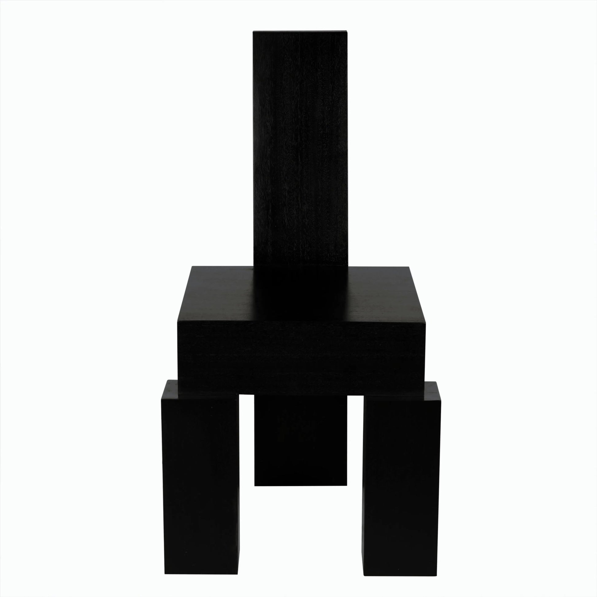 Murry Chair by Noir in hand rubbed black. Made from mahogany in a modern style.