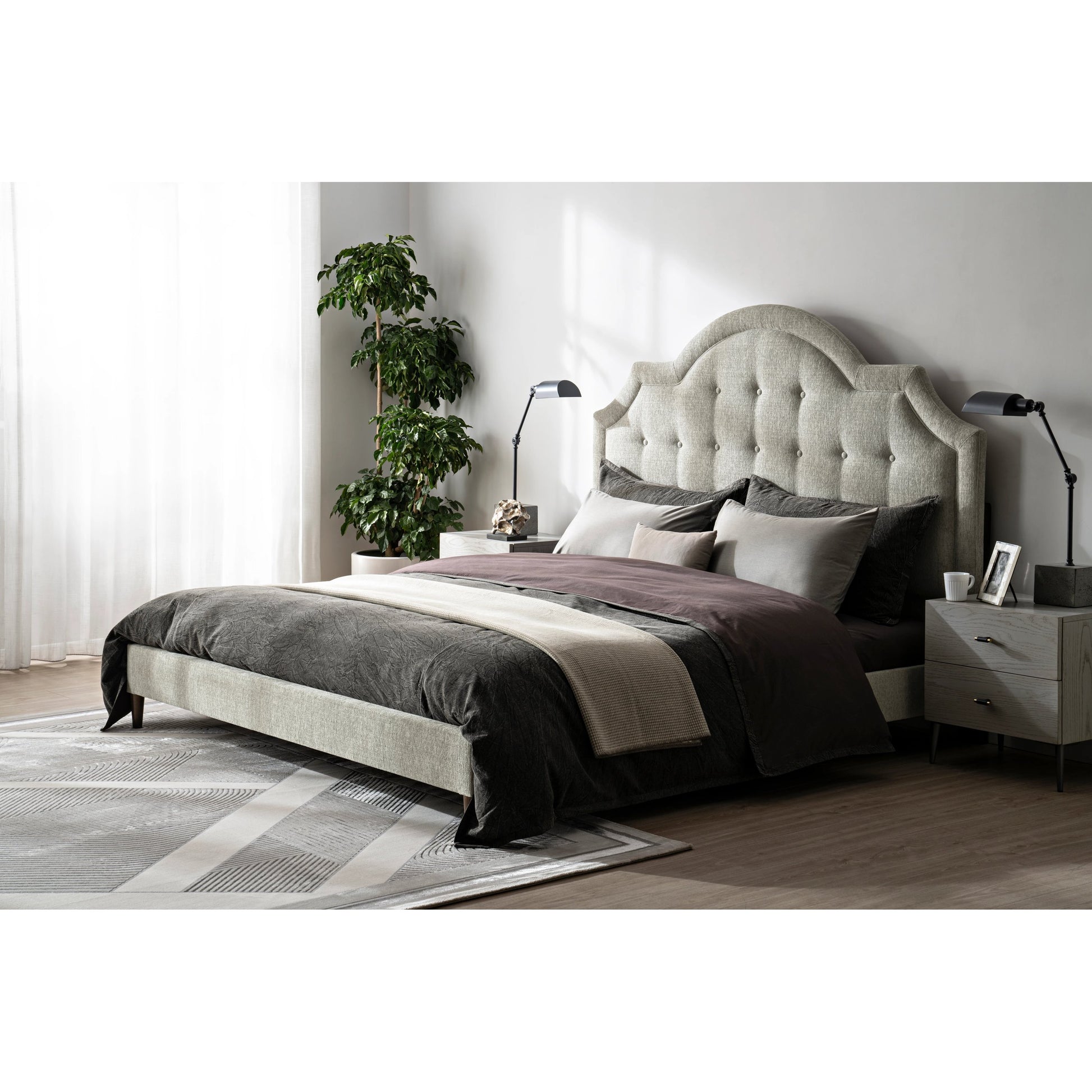 Zest Welt Upholstered Bed by Zest. Made from mdf, partical board in a modern style.