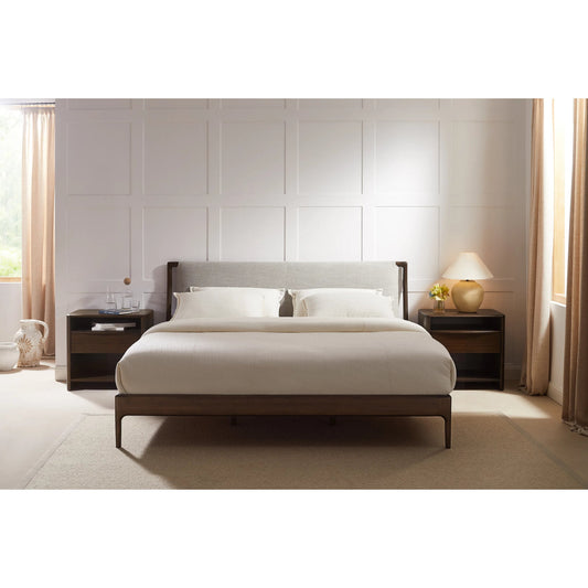 Catalina Bed by Greenington in black walnut. Made from 100% solid moso bamboo in a rustic style.