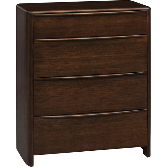 Catalina Chest by Greenington in black walnut. Made from 100% solid moso bamboo in a unique style.