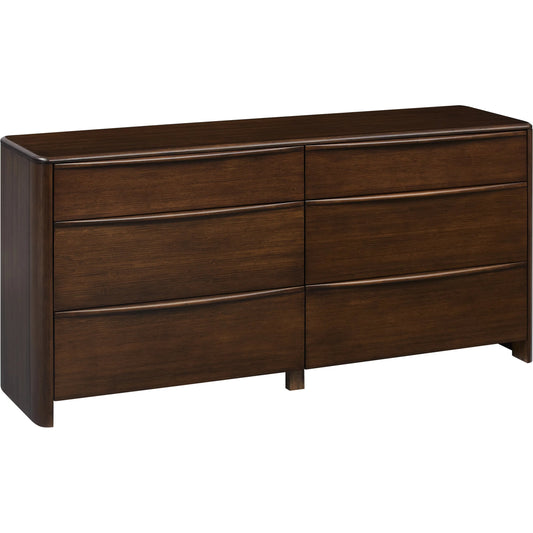 Catalina Dresser by Greenington in black walnut. Made from 100% solid moso bamboo in a unique style.
