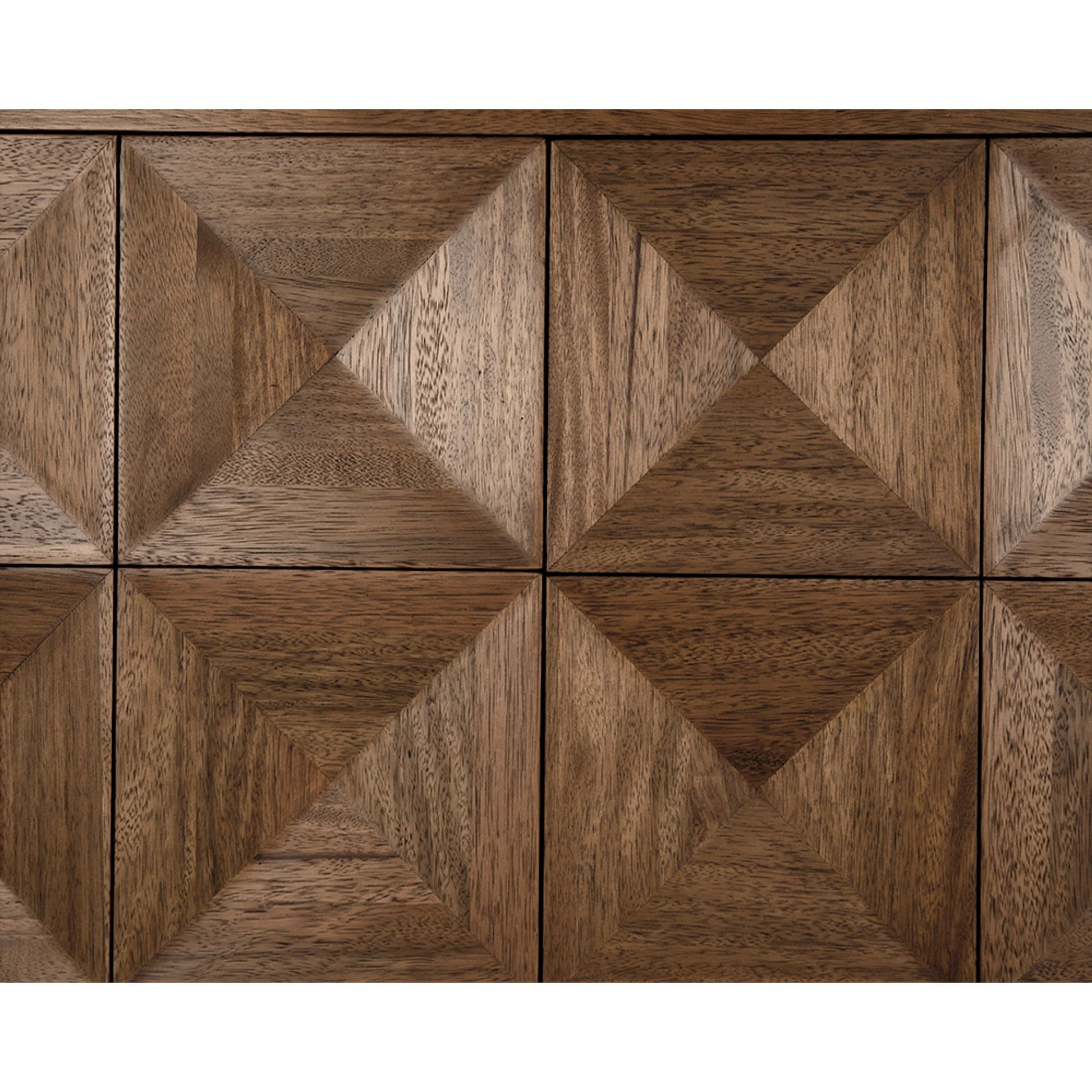 Quadrant 4 Door Sideboard by Noir in washed walnut. Made from walnut, veneer in a transitional style.