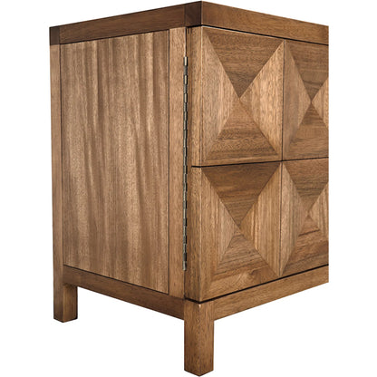Quadrant 4 Door Sideboard by Noir in washed walnut. Made from walnut, veneer in a transitional style.