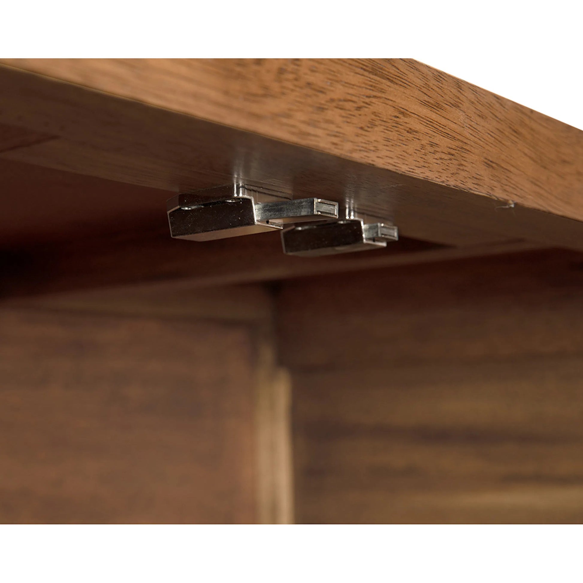 Quadrant 4 Door Sideboard by Noir in washed walnut. Made from walnut, veneer in a transitional style.