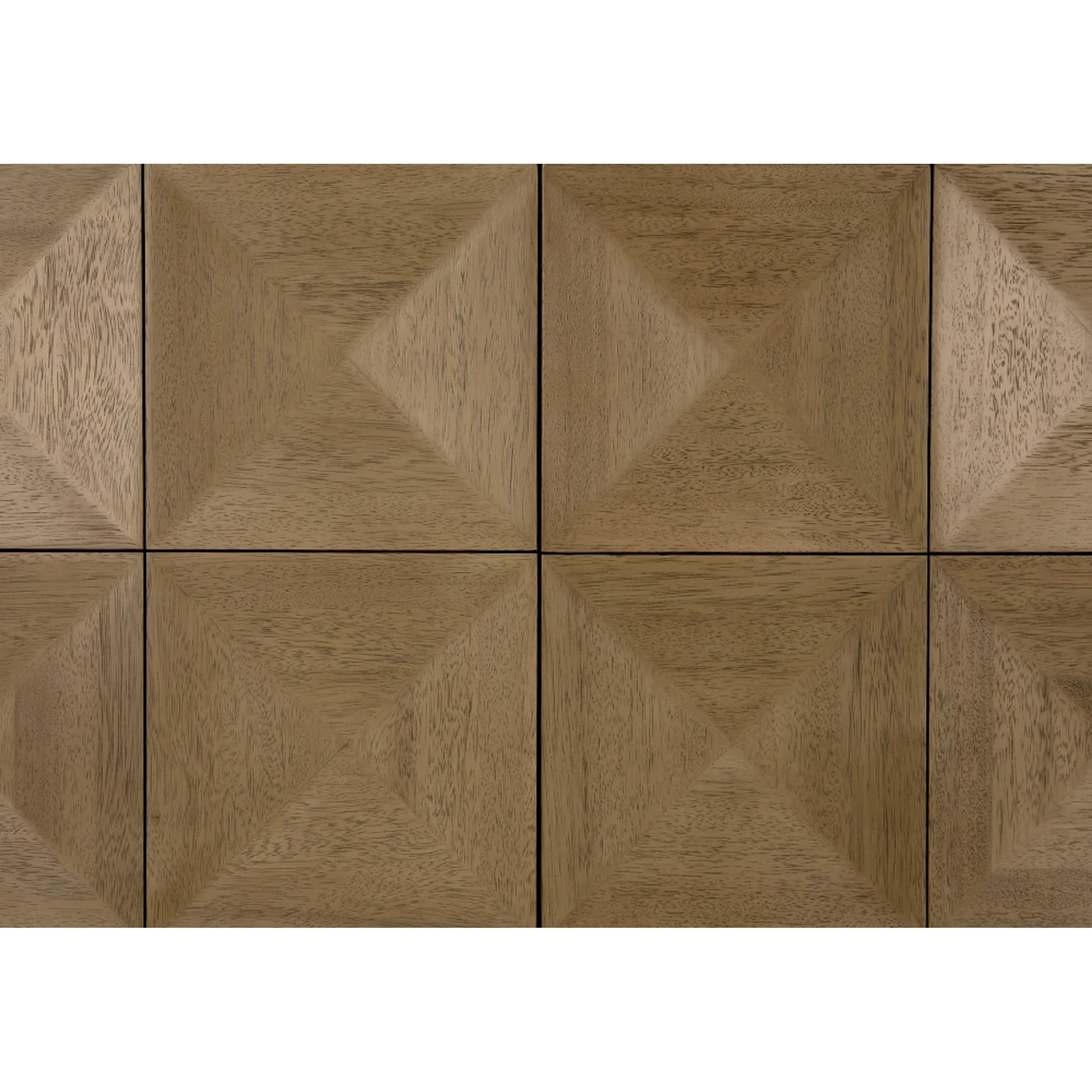 Quadrant 4 Door Sideboard by Noir in washed walnut. Made from walnut, veneer in a transitional style.