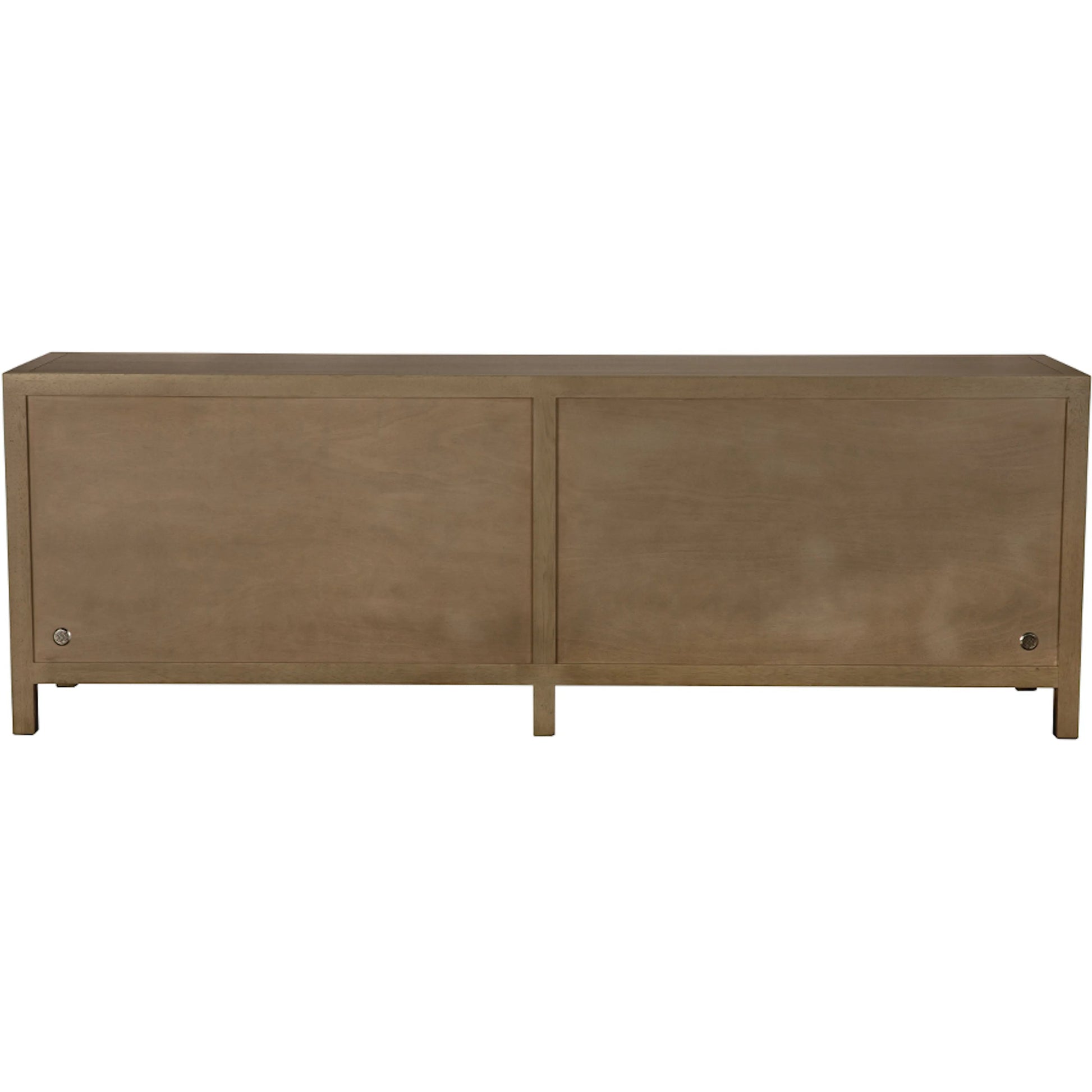 Quadrant 4 Door Sideboard by Noir in washed walnut. Made from walnut, veneer in a transitional style.
