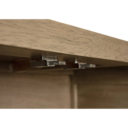 Quadrant 4 Door Sideboard by Noir in washed walnut. Made from walnut, veneer in a transitional style.