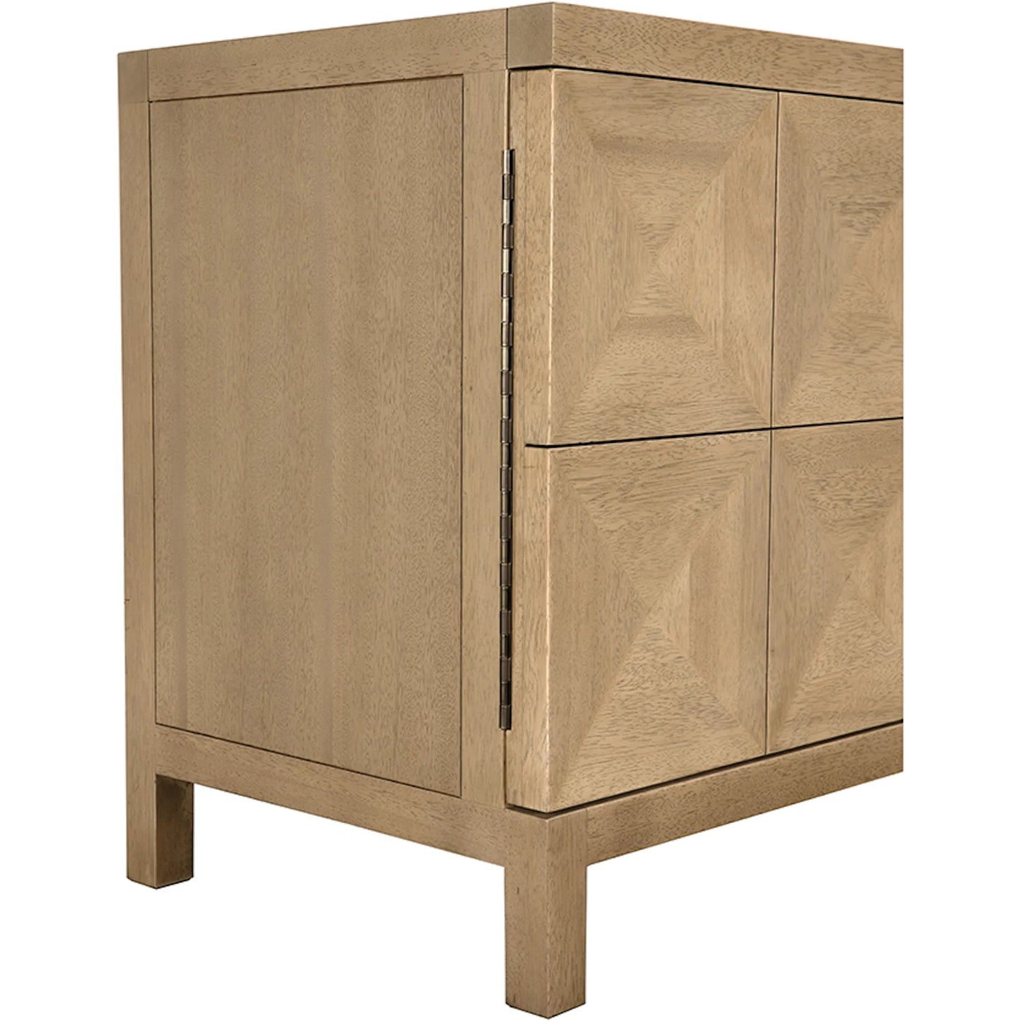 010 SI-2524174 | Closeup | Quadrant 4 Door Sideboard by Noir in washed walnut. Made from walnut, veneer in a transitional style.