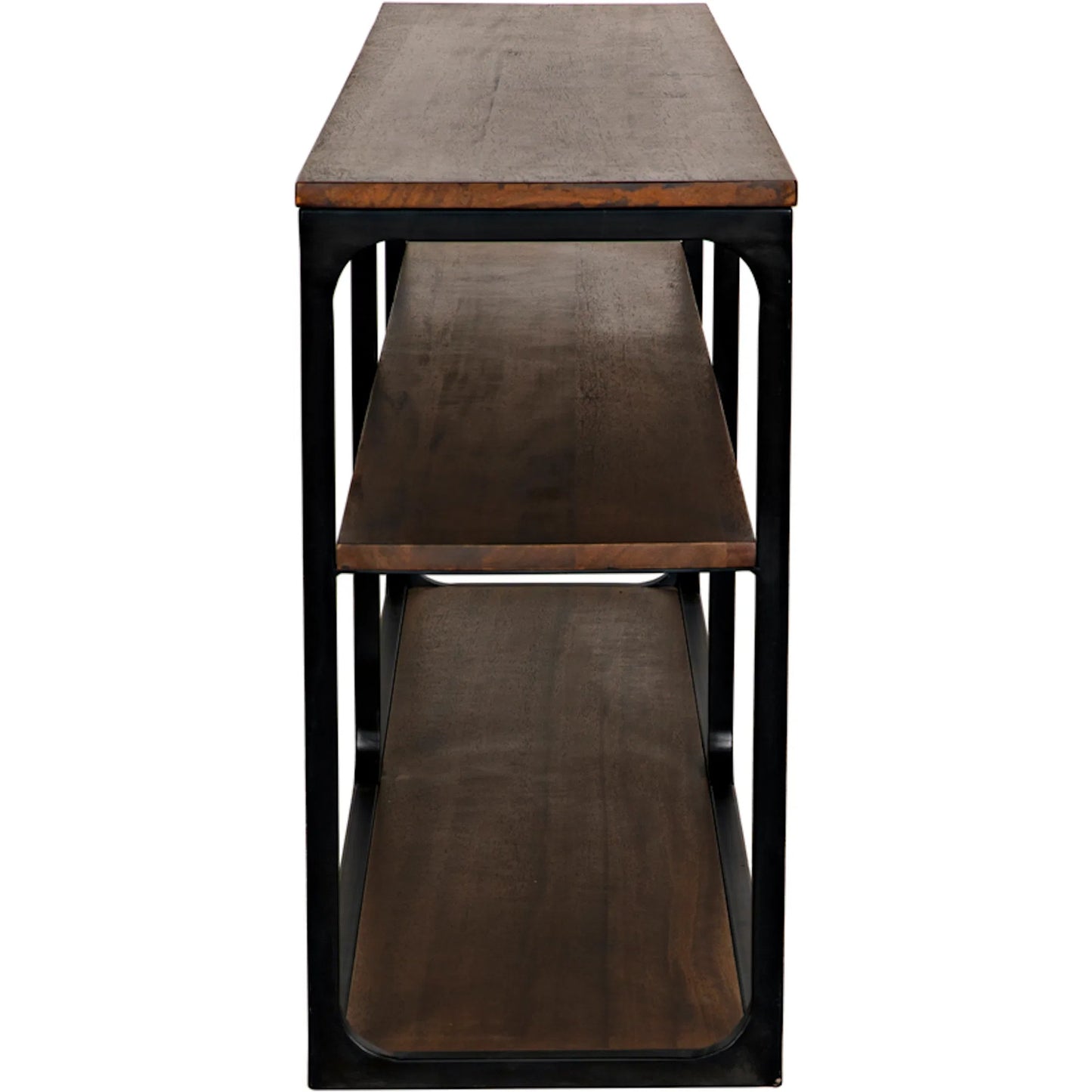 013 S-335218 | Unknown | Novie Console by Noir in dark walnut. Made from walnut, metal in a modern style.