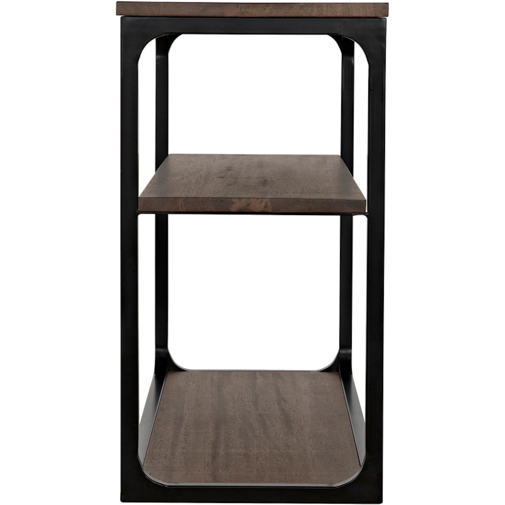 Novie Console by Noir in dark walnut. Made from walnut, metal in a modern style.
