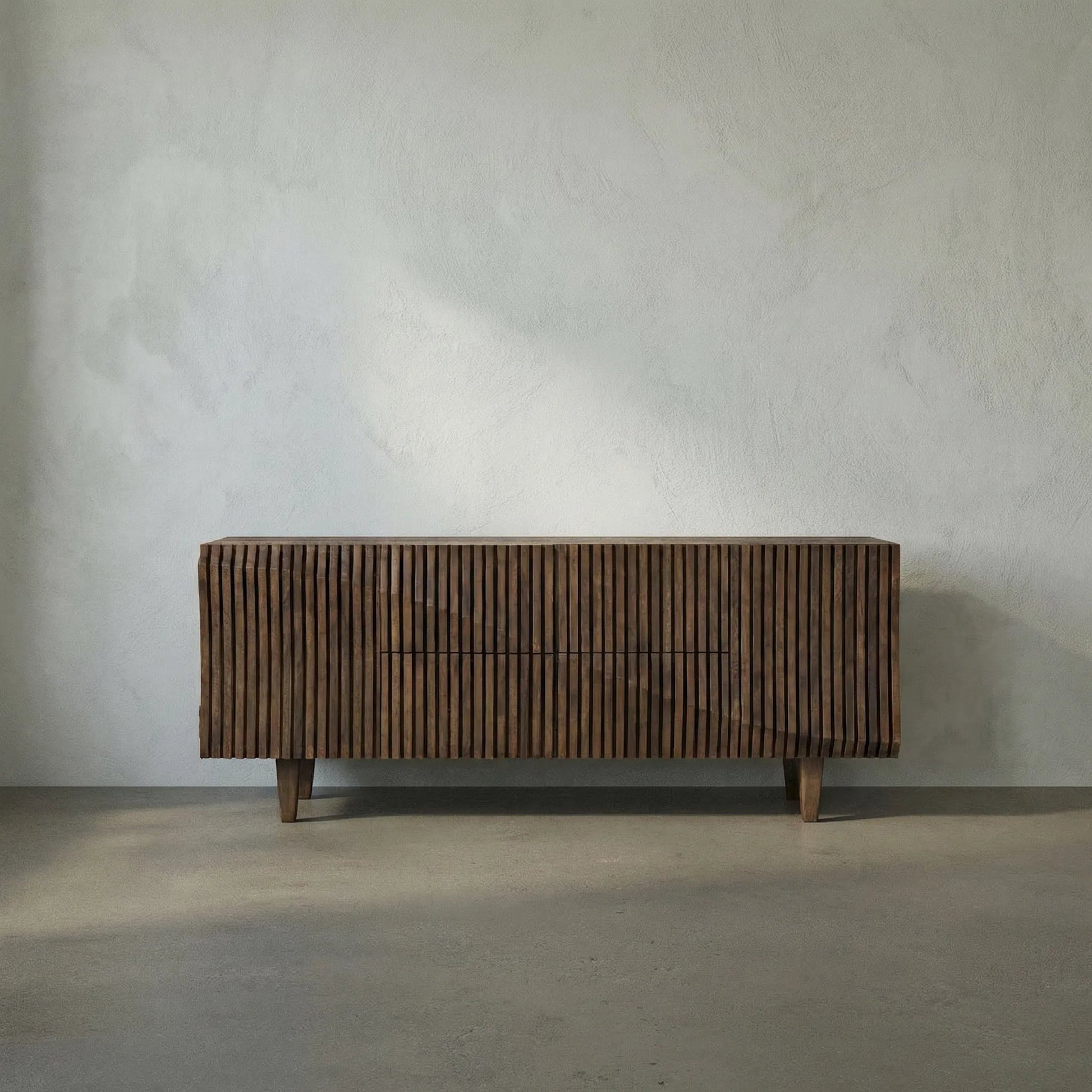 Jin-Ho Sideboard by Noir in dark walnut. Made from walnut in a modern style.