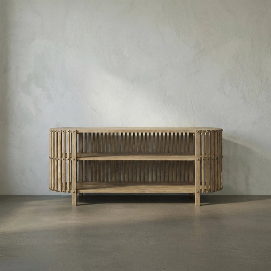 Consuela Console by Noir in teak. Made from teak in a modern style.