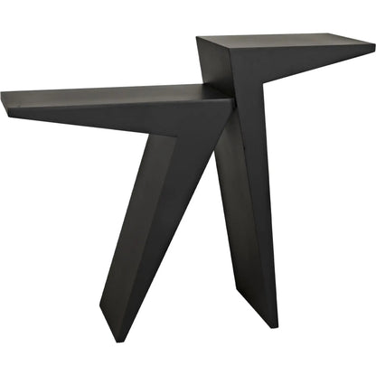 Steam Console by Noir in black metal. Made from metal in a modern style.