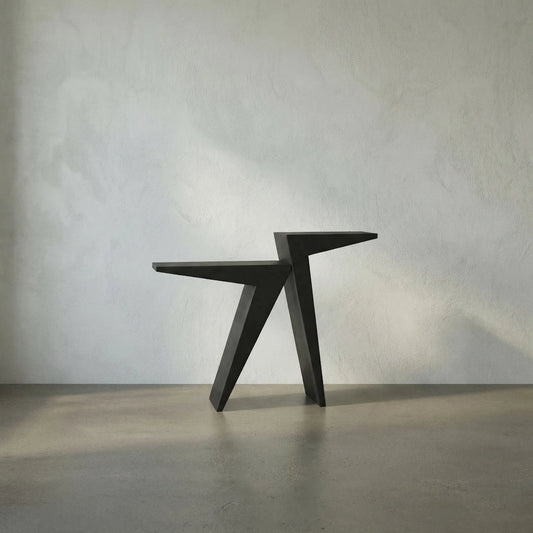 Steam Console by Noir in black metal. Made from metal in a modern style.