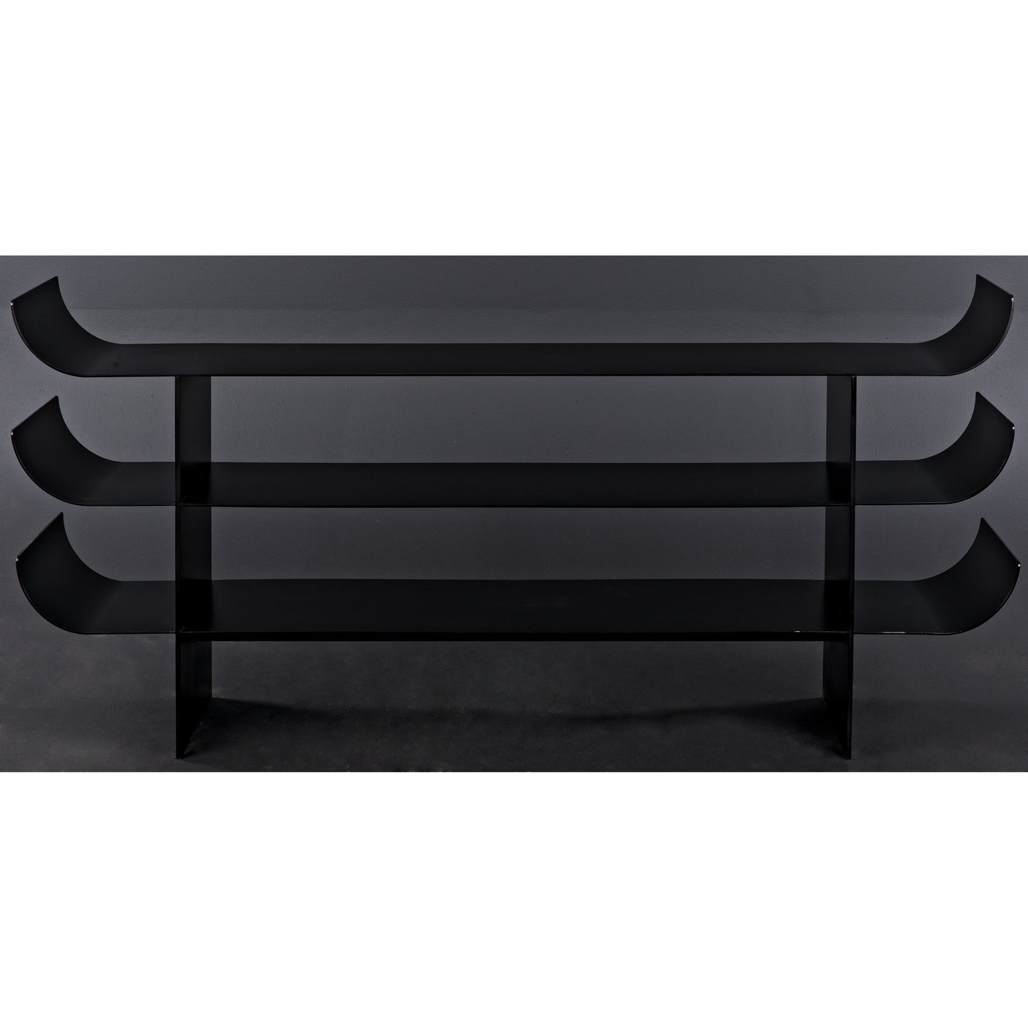 014 SR-888740 | Additional Silo | Kyoto Console by Noir in black metal. Made from metal in a eclectic & global style.