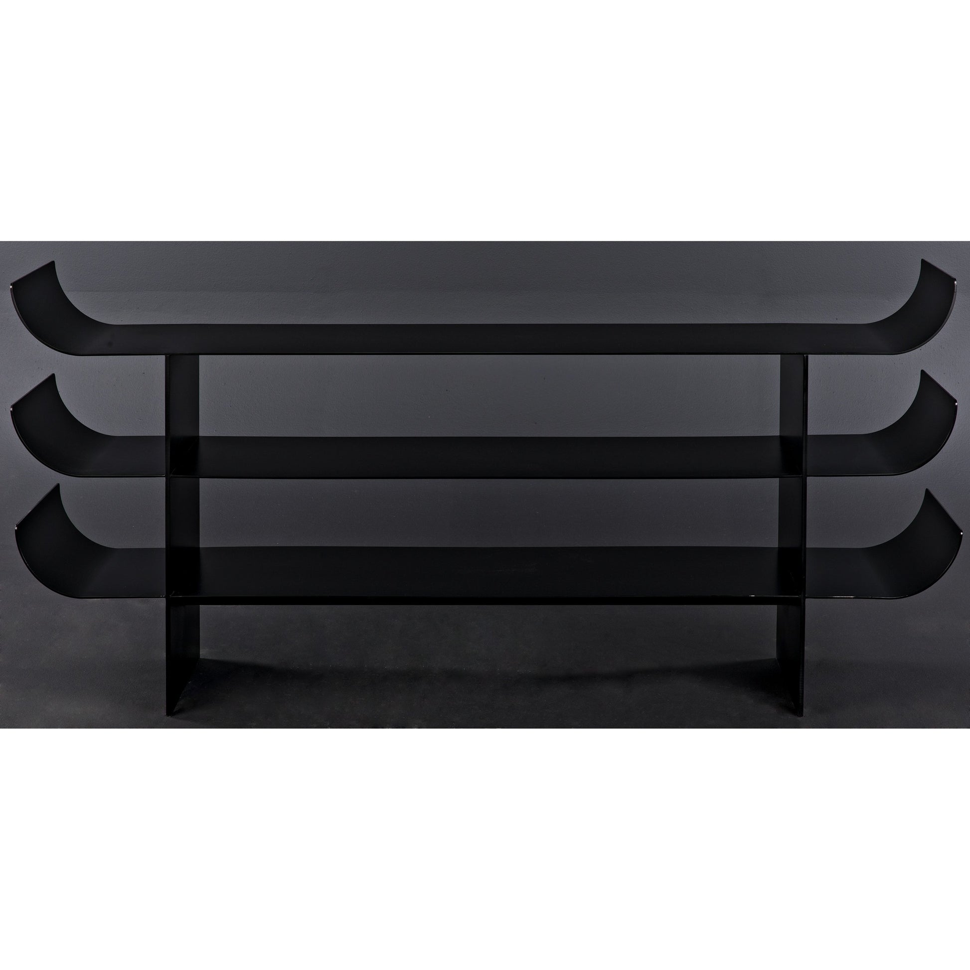 Kyoto Console by Noir in black metal. Made from metal in a eclectic & global style.