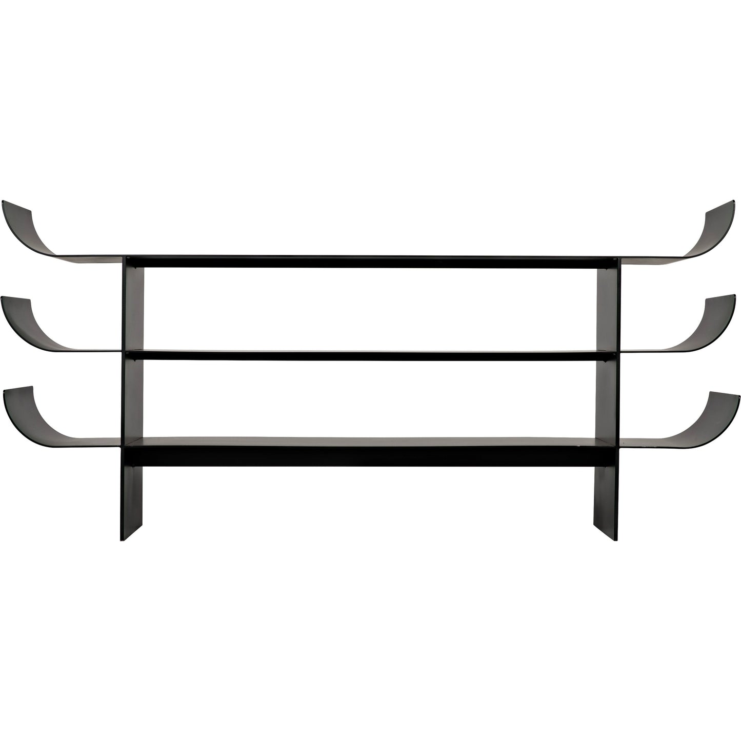 012 SR-888740 | Additional Silo | Kyoto Console by Noir in black metal. Made from metal in a eclectic & global style.