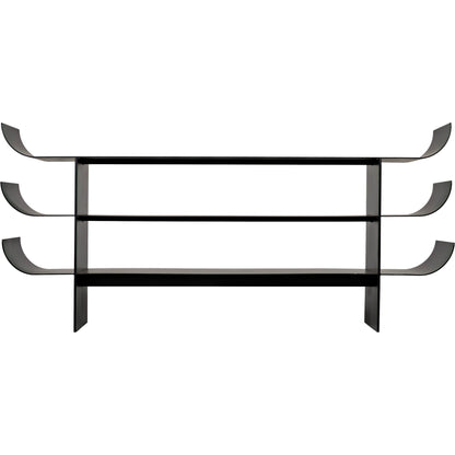 Kyoto Console by Noir in black metal. Made from metal in a eclectic & global style.