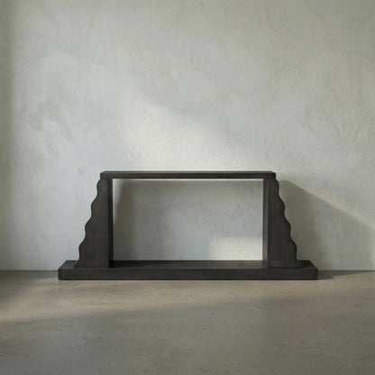 Aurora Console by Noir in ebony walnut. Made from walnut in a eclectic & global style.
