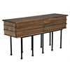 Dark Walnut with Matte Black Base