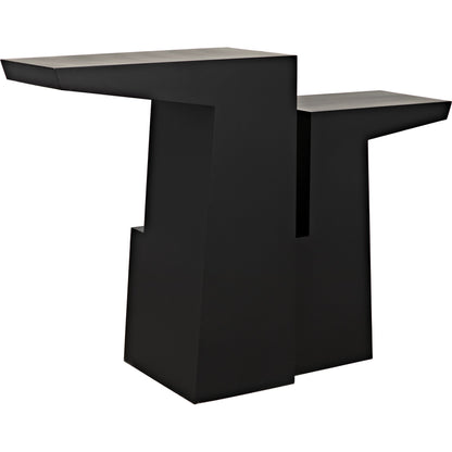Jazz Console by Noir in black metal. Made from metal in a eclectic & global style.