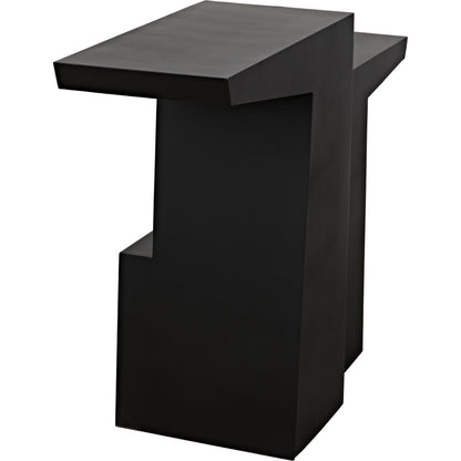 Jazz Console by Noir in black metal. Made from metal in a eclectic & global style.
