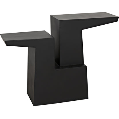 Jazz Console by Noir in black metal. Made from metal in a eclectic & global style.