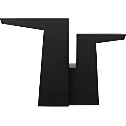 Jazz Console by Noir in black metal. Made from metal in a eclectic & global style.