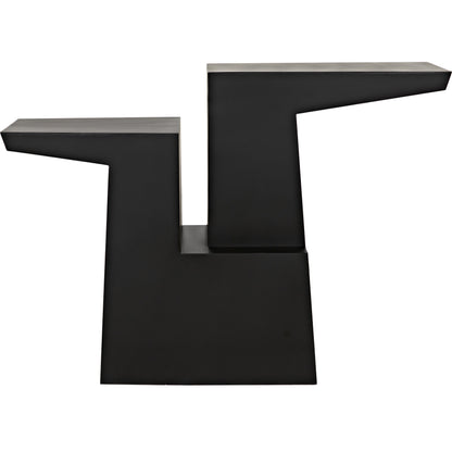 Jazz Console by Noir in black metal. Made from metal in a eclectic & global style.