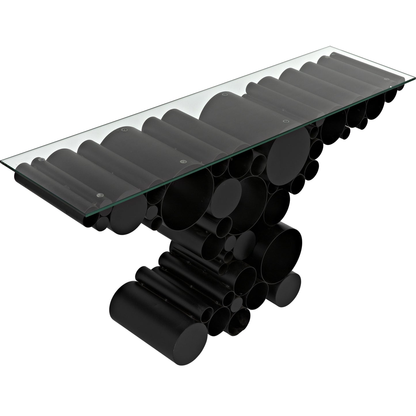 002 SI-1707270 | Additional Silo | Paradox Console by Noir in black metal. Made from metal in a modern style.