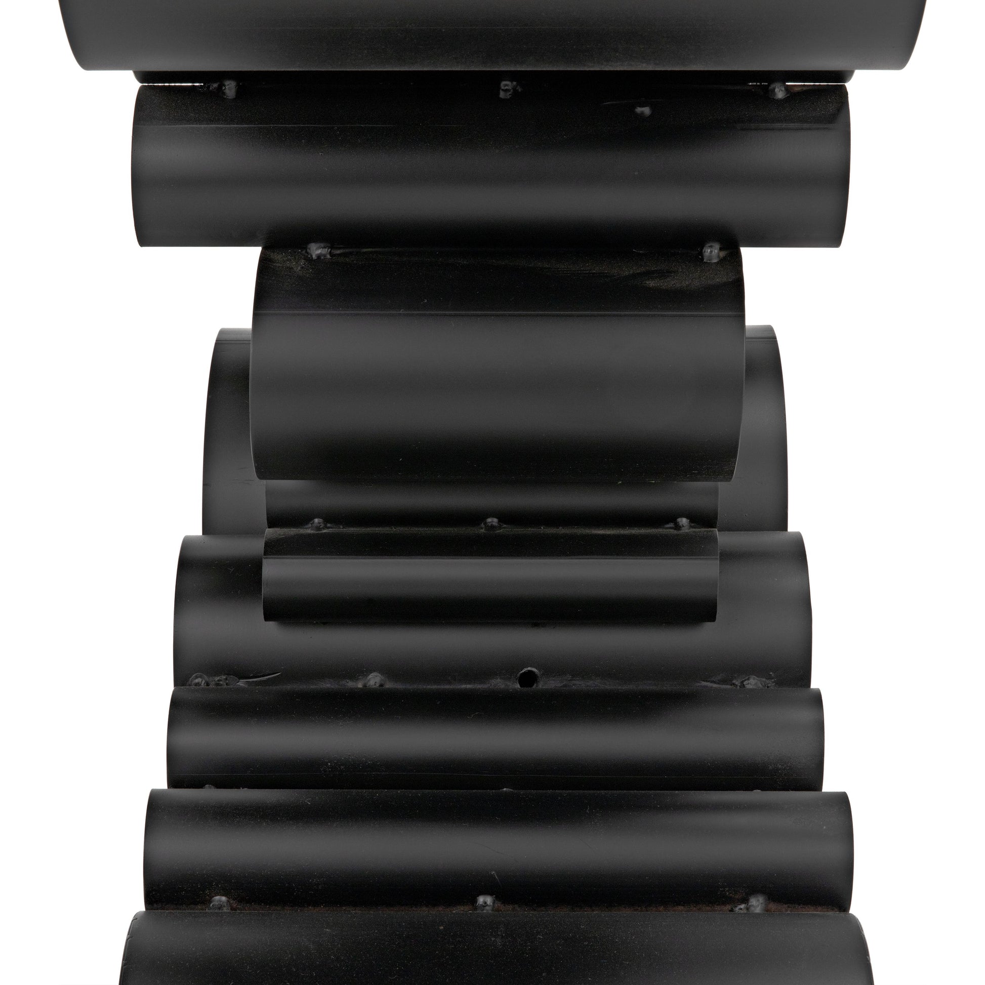 Paradox Console by Noir in black metal. Made from metal in a modern style.