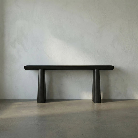 Winston Console by Noir in black. Made from metal in a eclectic & global style.