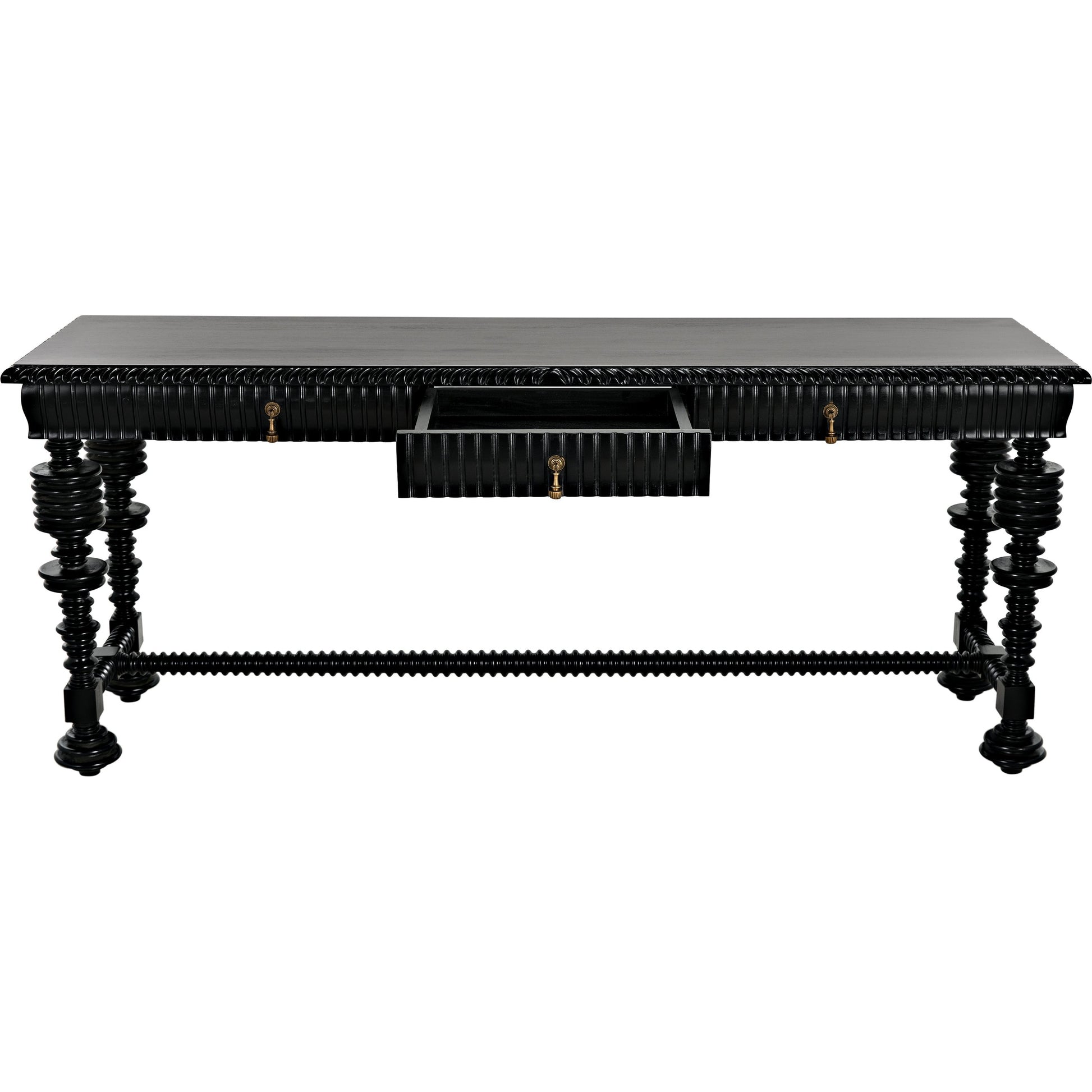 Portuguese Console by Noir. Made from mahogany in a eclectic & global style.