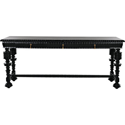 Portuguese Console by Noir. Made from mahogany in a eclectic & global style.