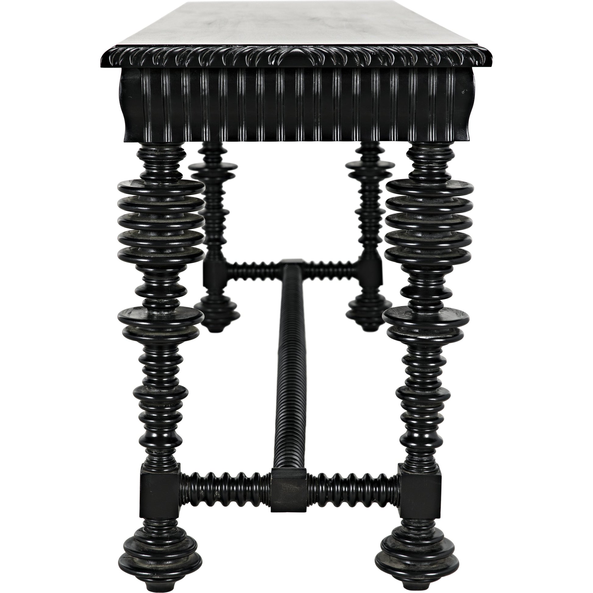 Portuguese Console by Noir. Made from mahogany in a eclectic & global style.