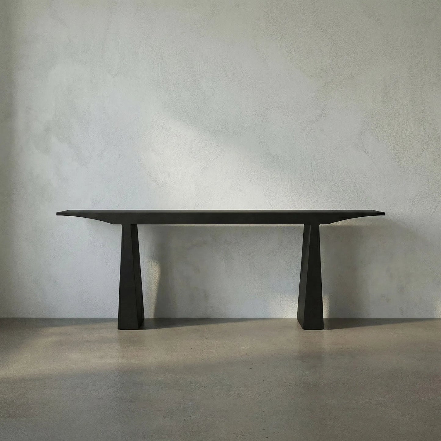 011 SI-1785690 | Lifestyle | Truss Console by Noir in matte black. Made from industrial steel in a transitional style.