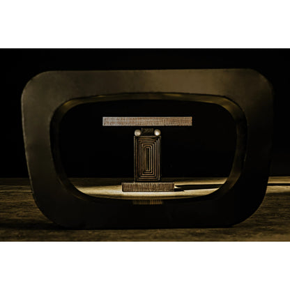 Ponte Console by Noir in matte black. Made from industrial steel in a modern style.
