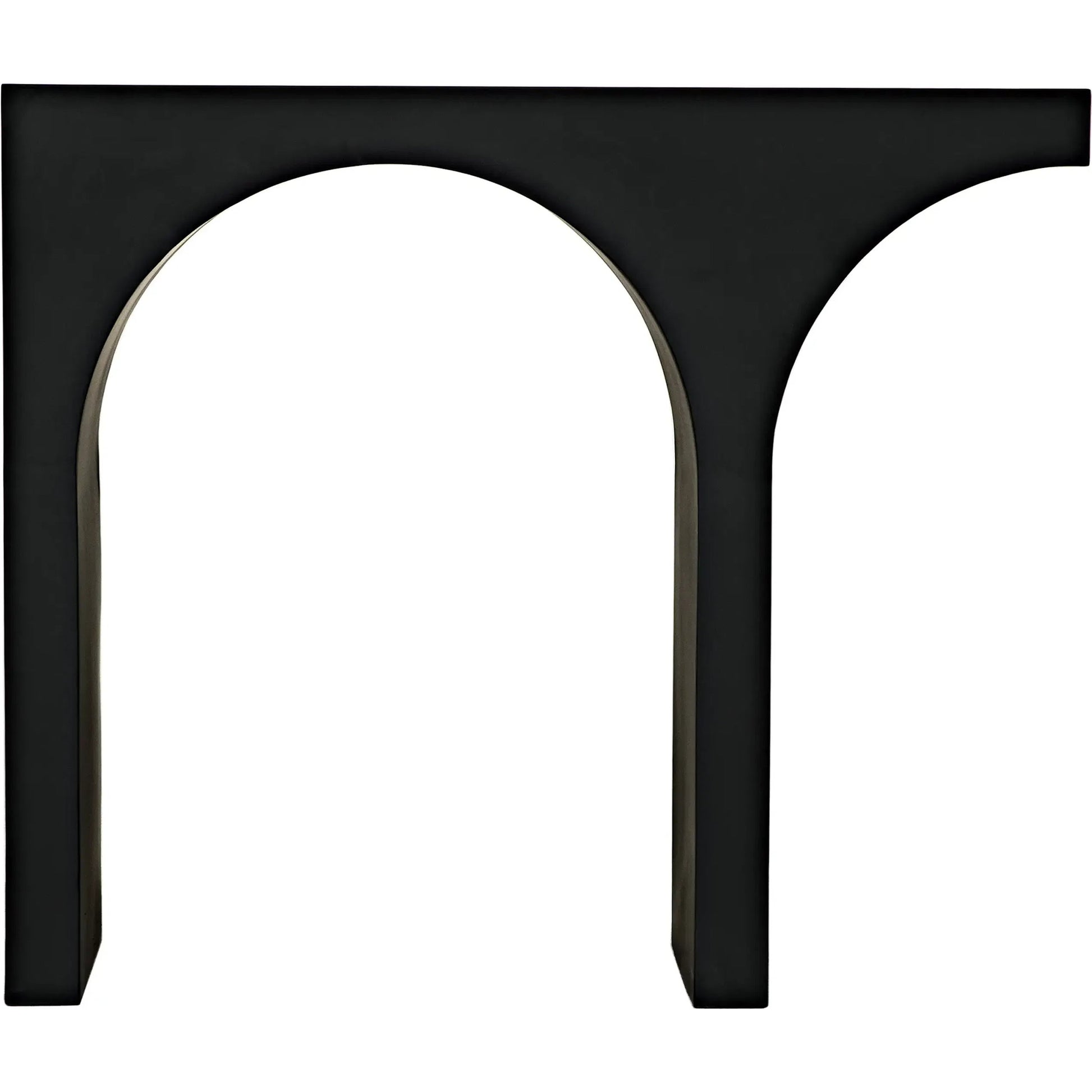 Maximus Console Table by Noir in matte black. Made from industrial steel in a modern style.