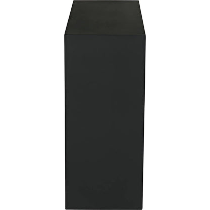 Maximus Console Table by Noir in matte black. Made from industrial steel in a modern style.